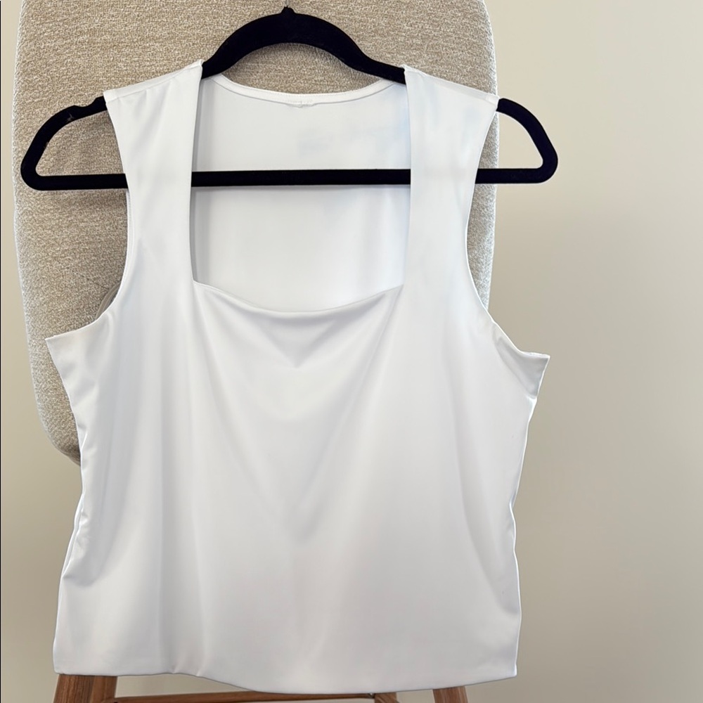 Elegant White Sleeveless Top